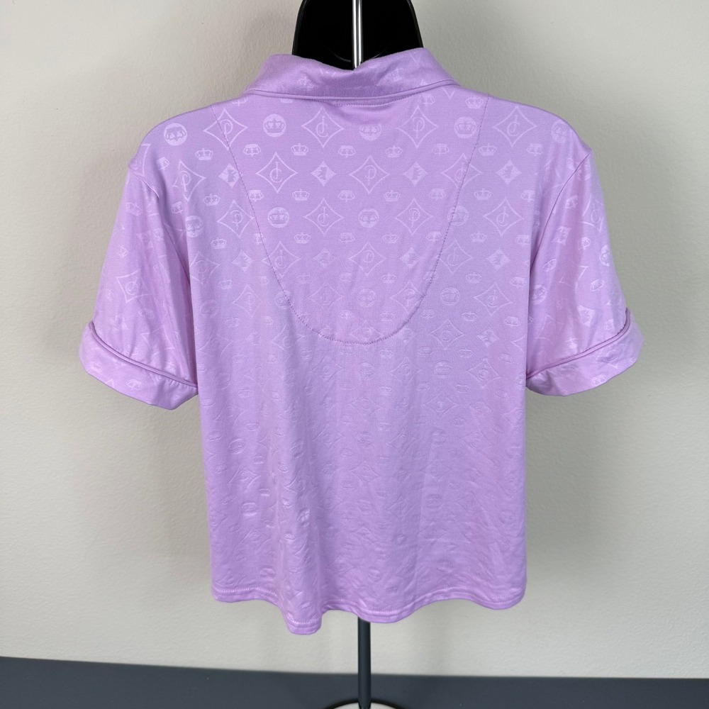 Juicy Couture Women's Short Sleeve Button Front Pajama Top Purple Size Medium - Picture 5 of 5
